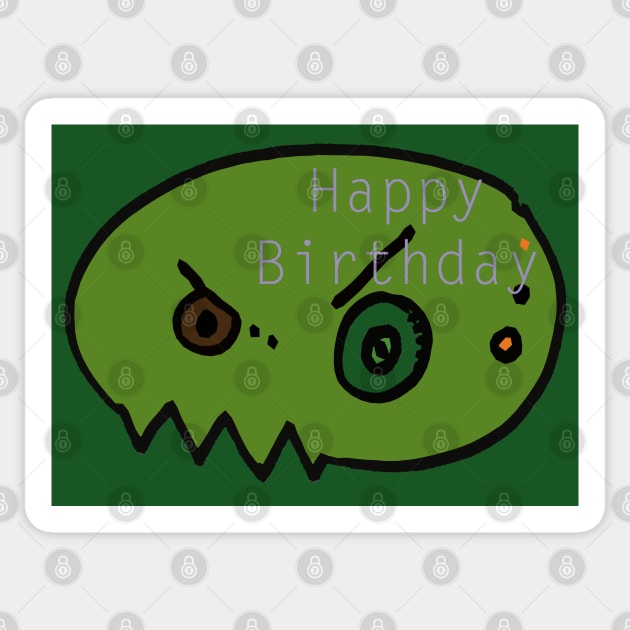 Green birthday Sticker by nloooo